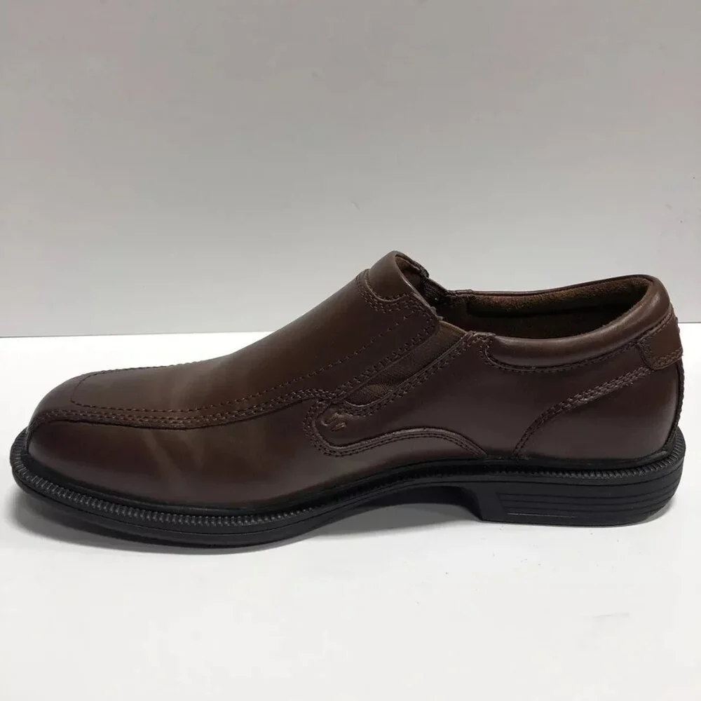 Nunn Bush Men’s Bleeker Street, Brown Slip-On Loafer, Size 9.5 M